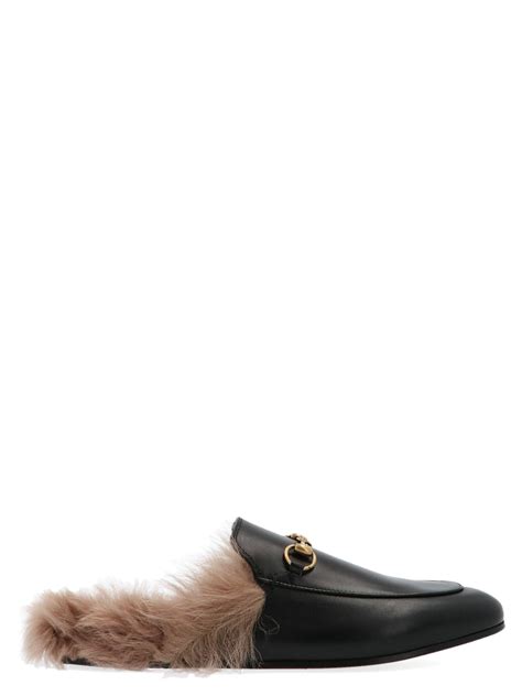 mules gucci imitacion|gucci fur lined mules.